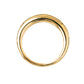 The Nanna Ring by Lie Studio features a slightly irregular, organic circular shape and a classic curved band, gold-plated and shown against a white background.