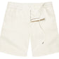 The Orlebar Brown Cornell Linen Short, made from Italian-woven linen with an elastic waistband, zip fly, and relaxed fit, is shown laid flat on a white background.
