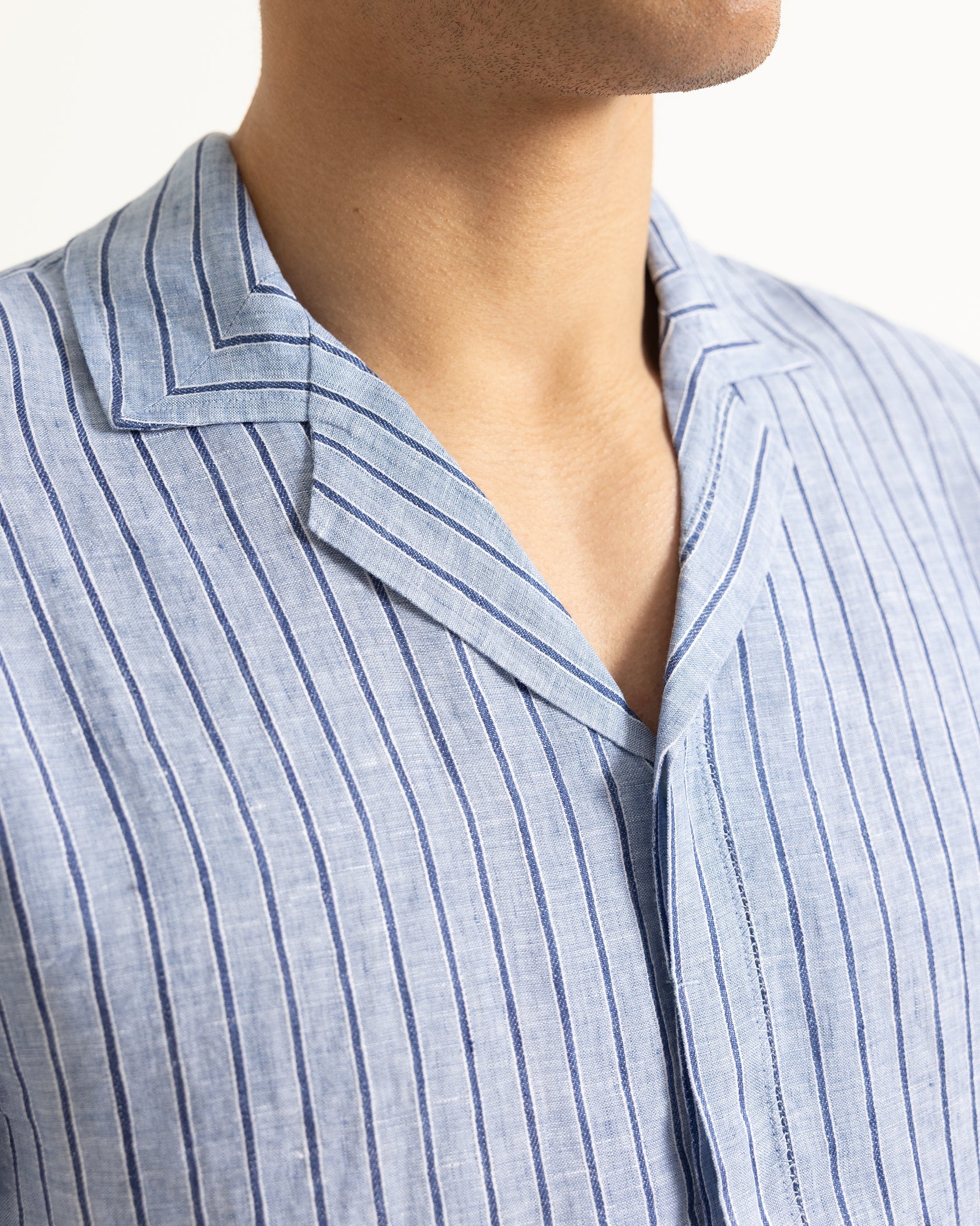 Orlebar Brown Maitan Lino Stripe Shirt