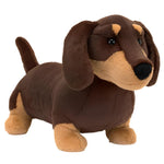 Meet the Jellycat Otto Sausage Dog, Big—a playful and irresistible plush toy resembling a lovable dachshund with dark chocolate fur, tan accents, and endearing black eyes.