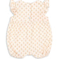 Back view of the Konges Slojd Baby Girls’ Coco Frill Romper, featuring breathable fabric, ruffled sleeves, an all-over delicate floral print, and buttons down the top half for easy dressing.