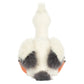 Jellycat’s Keli Pelican stuffed animal features fluffy white wings, gray accents, orange feet, and a tufted tail—just like seen on The Beak talk show—shown here from the back.