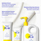 Three bottles of Supergoop Play Everyday Lotion SPF 50 Sunflower Extract (2.4 oz) are shown, with text noting nourishing sunflower extract and the lotion’s water-resistant, protective, and soothing benefits.
