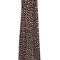 Silk Elegant Freedom Maxi Dress by Johanna Ortiz in brown, featuring a one-shoulder design and white abstract polka dots, displayed on a plain background.
