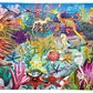 Eeboo’s "Seahorses, Sea Stars & Sea Slugs" 100 Piece Puzzle features a vibrant underwater scene with seahorses, starfish, fish, corals, and sea plants—perfect for puzzle lovers who enjoy colorful marine art.