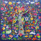 Bring home the Eeboo Tree of Life Puzzle—a vivid 1000 piece jigsaw puzzle featuring a colorful illustration of a tree filled with diverse animals and vibrant flowers against a blue background. Discover creatures like tigers, swans, owls, rabbits, and fish nestled in lush foliage—perfect for your next family activity.