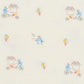 The Magnetic Me Baby Girls' Cotton Tank & Bloomer Set features blue penguins with ice cream cones and carts under red-and-white awnings on light cotton poplin—perfect for easy dressing.