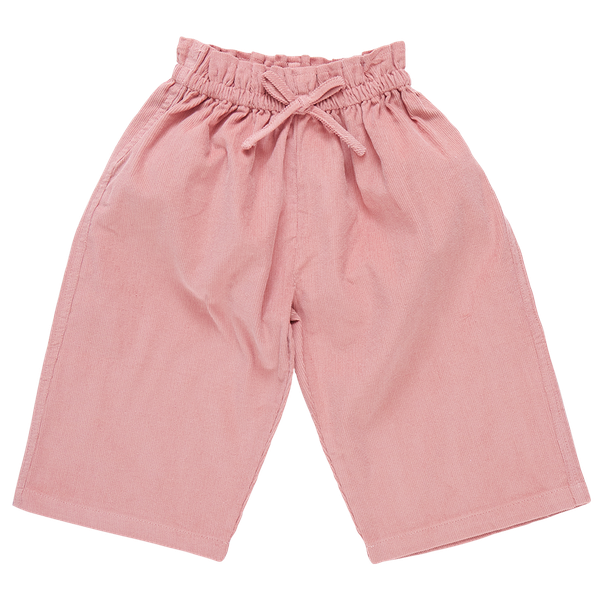 The Pink Chicken Girls' Theodore Pant features an elastic waist and drawstring, designed in a loose, wide-leg fit.