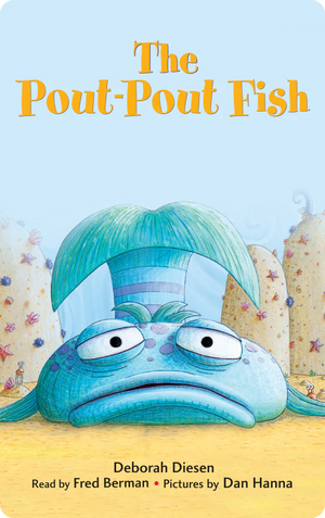 The Yoto Card: The Pout-Pout Fish, from Yoto, presents a captivating frowning blue fish on an enchanting underwater backdrop of seaweed and bubbles, inviting children to explore a charming undersea adventure.