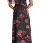 Draped Bodice A Line Dress
