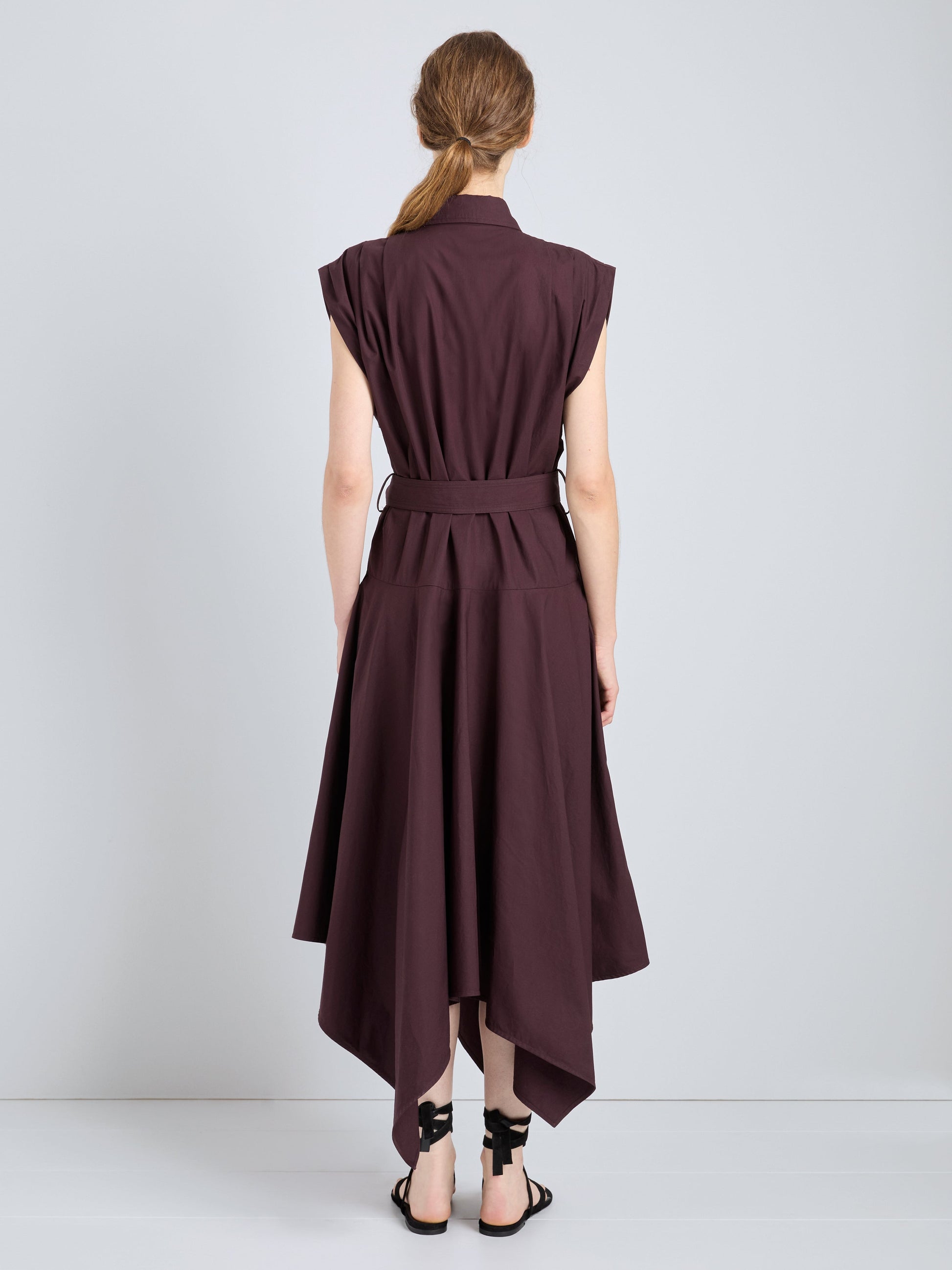 Proenza Schouler Women's Adinna Cotton Shirting Dress - Aubergine
