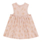 The Rylee & Cru Baby Girls' and Girls' Layla Dress is a sleeveless, light pink cotton jersey dress with a gathered skirt and subtle tan seashell print—all for ultimate comfort.