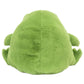 Jellycat’s Ricky Rain Frog is a huggable, fuzzy green plush toy shown from the back, highlighting its round shape and small arms and legs.