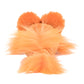 A plush toy shaped like the rear of a lion, featuring a fluffy mane and tail, made from soft polyester fibers, marketed as the Jellycat Riley Razor Fish by Jellycat.