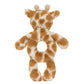 Introducing the Jellycat Bashful Giraffe Ring Rattle, a comforting companion from Jellycat, crafted from recycled fibers. This plush giraffe toy features brown and white spots, a circular body, and small horns, making it the ideal cozy friend for little ones.