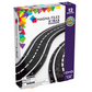 The Magnatiles XTRAS: Roads 12-Piece Set features curved magnetic roads for creative configurations, recommended for ages 3-99.