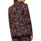 A person is shown from the back, wearing the Figue Robin Blazer, which features a dark floral pattern perfect for fall.