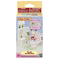 Box for Calico Critters Toilet Seat, featuring a toy animal figure on a toilet in a miniature bathroom setting with accessories, ideal for encouraging toilet training and recommended for ages 3 and up.