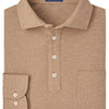 Peter Millar Ramble Long-Sleeve Cotton Cashmere Polo - Rye