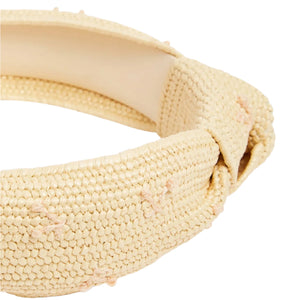 Edeline Raffia Headband with Bow