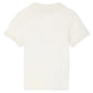 The Bonpoint Girls' Gina T-Shirt features short sleeves and a subtle ruffled Peter Pan collar in plain white, shown from the back on a white background.