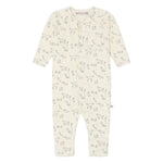 Bonpoint Baby Boys' Georget Pajamas feature a cream-colored organic cotton design with a playful dog print, long sleeves and legs, and easy fastening for comfort and convenience.