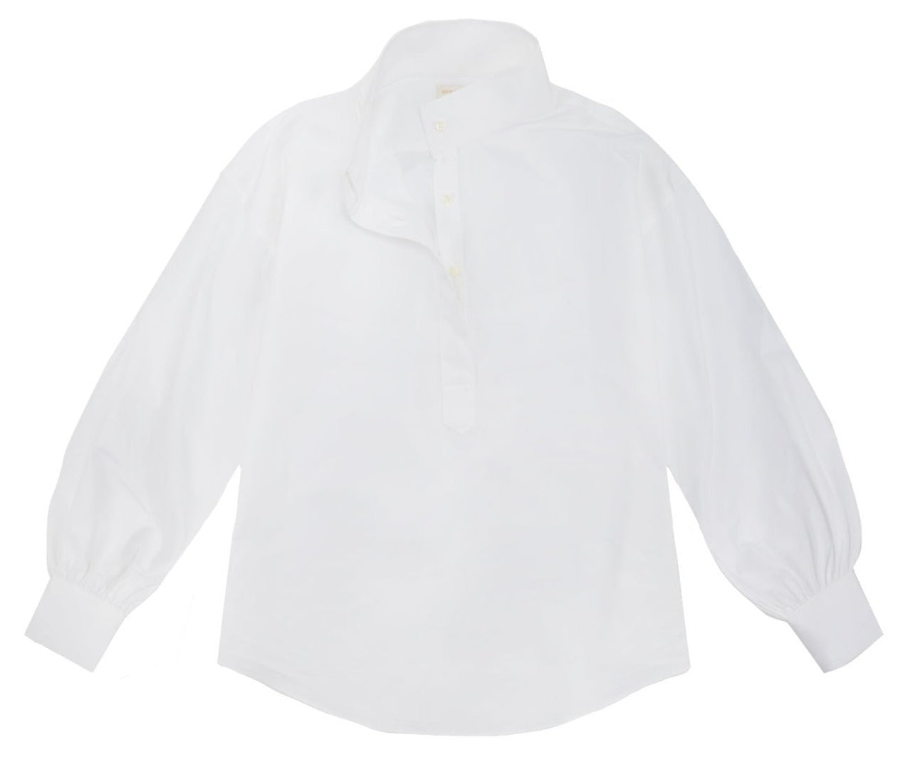 The Ann Mashburn Anaya Popover Shirt features half-placket cuffs and long sleeves.