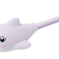 A purple Sunnylife Water Squirter, dolphin-shaped with a long handle, featuring a cute face with big eyes and a small pink cheek.