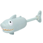 Introducing the Sunnylife Animal Soaker Shark in pastel blue, equipped with cartoon eyes and a playful back key. This ultimate water squirter is the perfect summer accessory for endless fun.