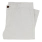 The Sid Mashburn Garment-Dyed Field Pant in light gray cotton twill features a brown button and side pocket—versatile, neatly folded work pants perfect for year-round wear.