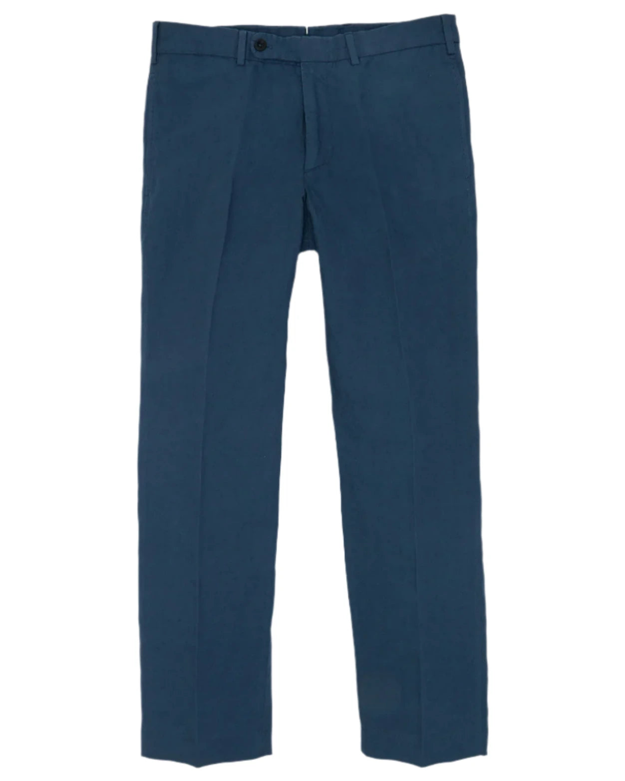 Sid Mashburn Sport Trouser: mid-rise, straight-leg blue dress pants in a cotton-canapa blend with belt loops, front button, and zip fly for a tailored look.