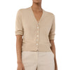 Rosie Cardigan - Khaki Linen