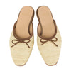 Joy Basketweave Mule - Straw