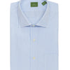 Spread Collar Dress Shirt - Blue Graph Check Poplin - FINAL SALE