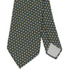Silk Print Tie - GREEN/SKY/ORANGE DECO