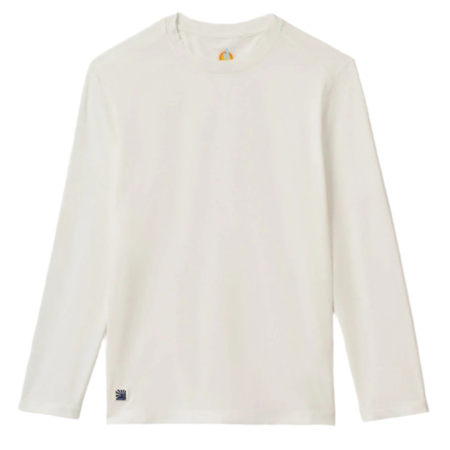 The Johnnie-O Boys' Basin Jr. Performance UPF Long Sleeve Sun Shirt is shown on a white background, delivering cool, dry comfort with dependable UPF50 sun protection.