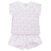 Lila and Hayes Girls' Emery Short Set - School Days Pink