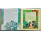 A copy of *The Jungle Book, Leather* by Graphic Image displays vivid illustrations of a jungle scene, featuring an elegantly portrayed elephant on the left page and Mowgli from Rudyard Kipling's adventures surrounded by animals on the right.