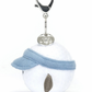 A delightful Jellycat Amuseables Sports Golf Bag Charm, perfect as a golf bag charm or golf fan gift, with a metal clasp attached to a round metallic tag.