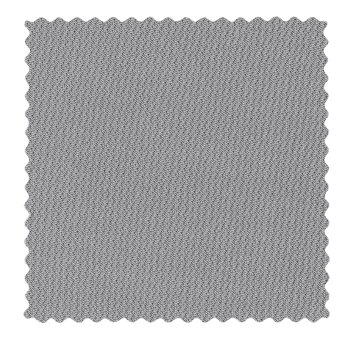 A square swatch of textured fabric in gray with wavy edges, featuring the SmartSecure® technology from the UPPAbaby Aria Carseat by UPPAbaby.