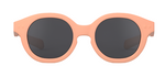 IZIPIZI #C Polarized Sunglasses by IZIPIZI, featuring a light peach frame and dark, UV protection polarized lenses designed for kids.