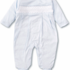 Kissy Kissy Footie with Hand Smocking - Lt Blue