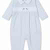 Kissy Kissy Premier Hand Embroidered Puppies Playsuit - Light Blue