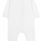 The Tartine et Chocolat Pyjama Snowball Bunny Onesie by Tartine et Chocolat is a plain white baby onesie made from 100% cotton, featuring long sleeves, footed legs, and buttons down the back for easy closure. Perfect for newborns.