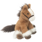 Truffles The Horse by Mon Ami is a brown and white plush with a fluffy mane, tail, and hooves, sitting upright against a white background—an adorable addition to any horse lover’s collection.