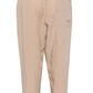 A pair of **3.1 Phillip Lim Belted Paperbag Tapered Pants** by **3.1 Phillip Lim**, in beige with high-waist, belt loops, rear pockets, and a relaxed fit viewed from the back, featuring a stylish paperbag waist.