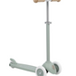 The Banwood Eco Scooter, part of the Eco Collection, is a light green 3-wheel model with beige handlebars and white wheels, made from recycled plastic and shown on a plain white background.