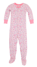 Baby Girl's Noelle's Night Night by The Beaufort Bonnet Company features long sleeves, footed design, a front zipper, and the charming Mableton Mini Floral print in various colors.