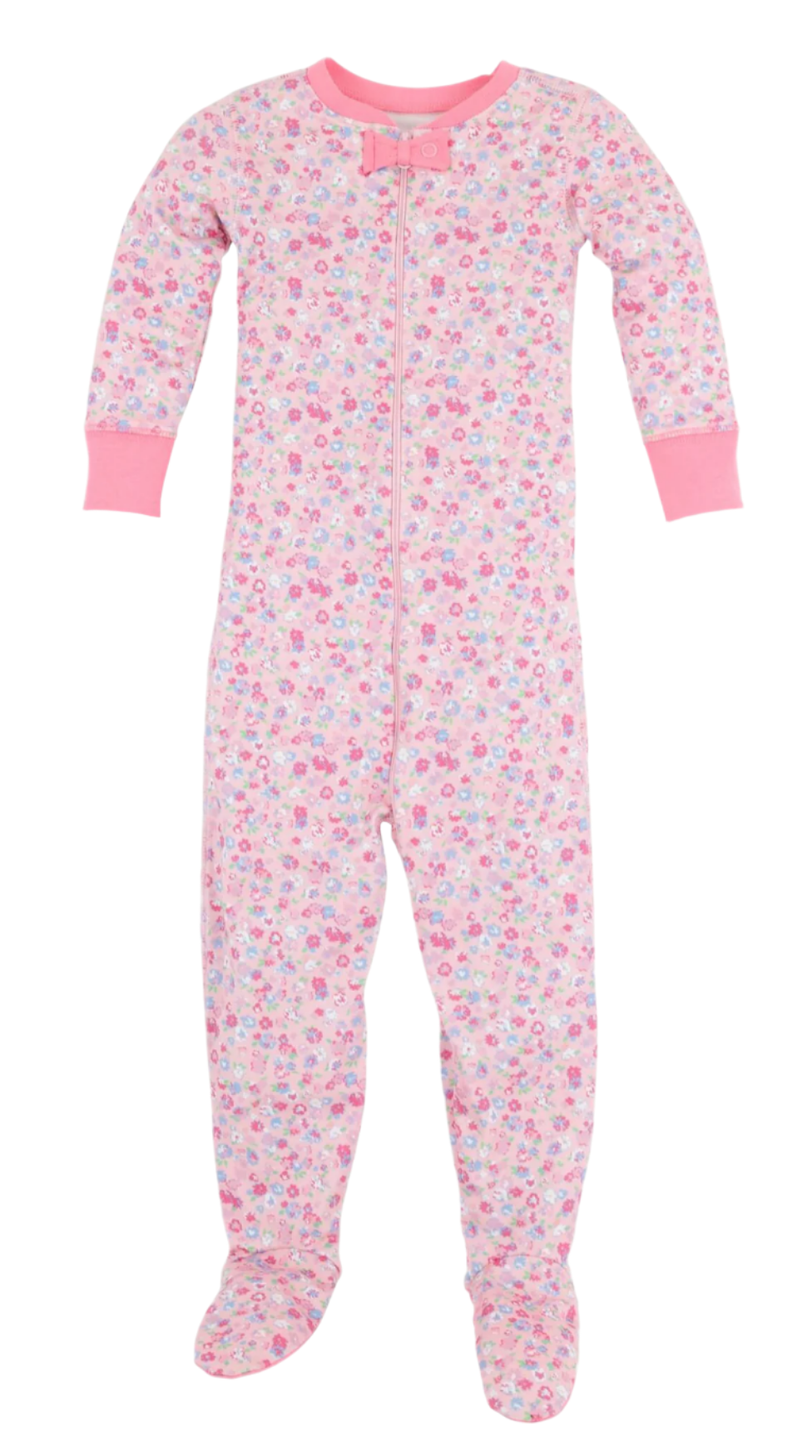 Baby Girl's Noelle's Night Night by The Beaufort Bonnet Company features long sleeves, footed design, a front zipper, and the charming Mableton Mini Floral print in various colors.