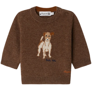 Baby Boys' and Boys' Almire Sweater with Dog Embroidery